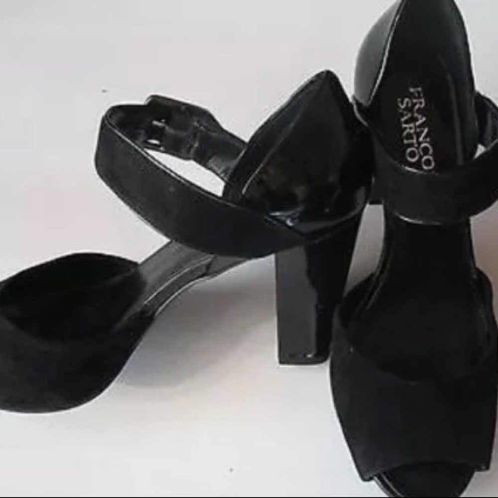 Franco Sarto Vanity Open Toe/Ankle Strap Heel
